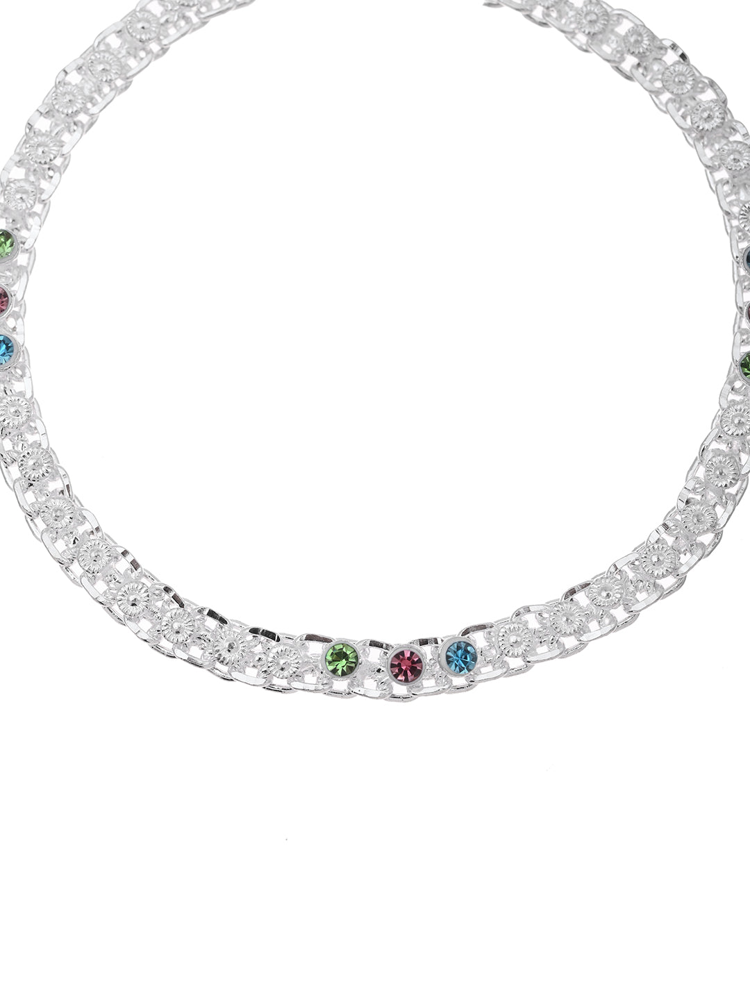 Traditional Ethnic Daily Wear Silver Plated Payal & Anklet For Women