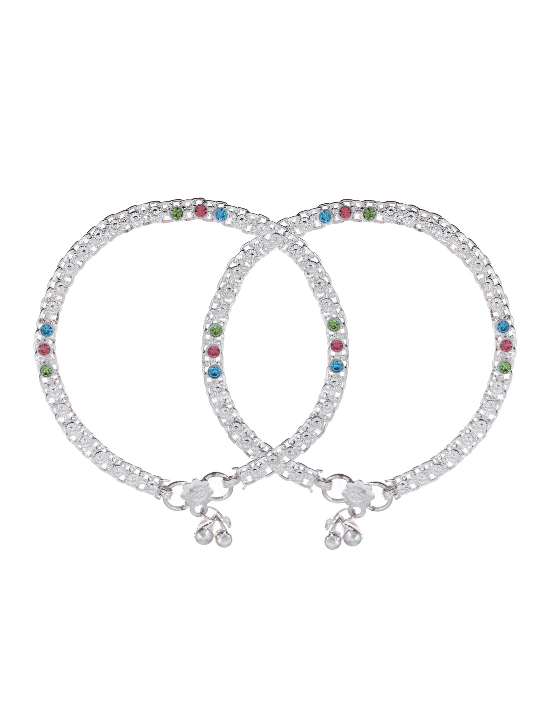 Traditional Ethnic Daily Wear Silver Plated Payal & Anklet For Women