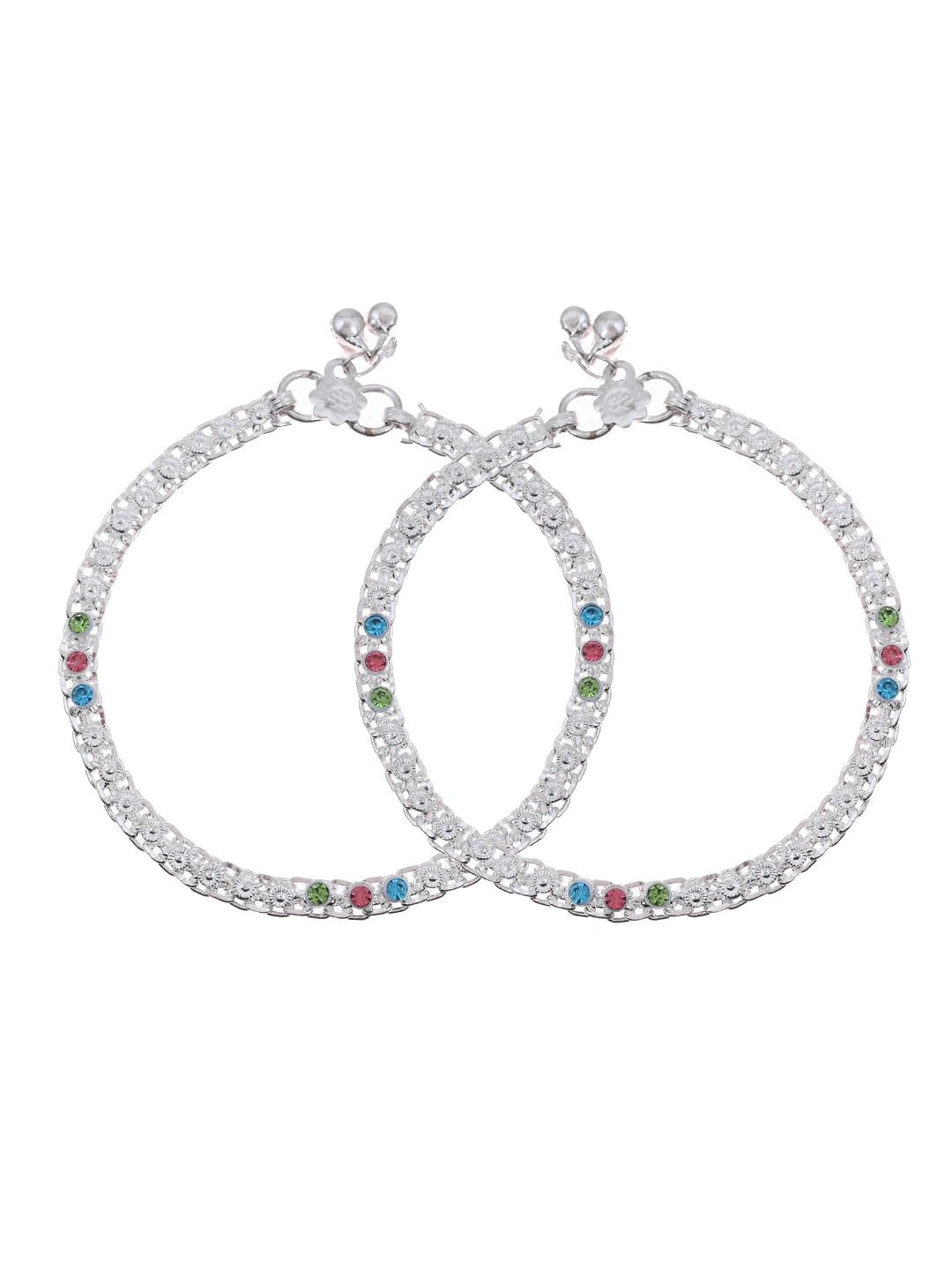 Traditional Ethnic Daily Wear Silver Plated Payal & Anklet For Women