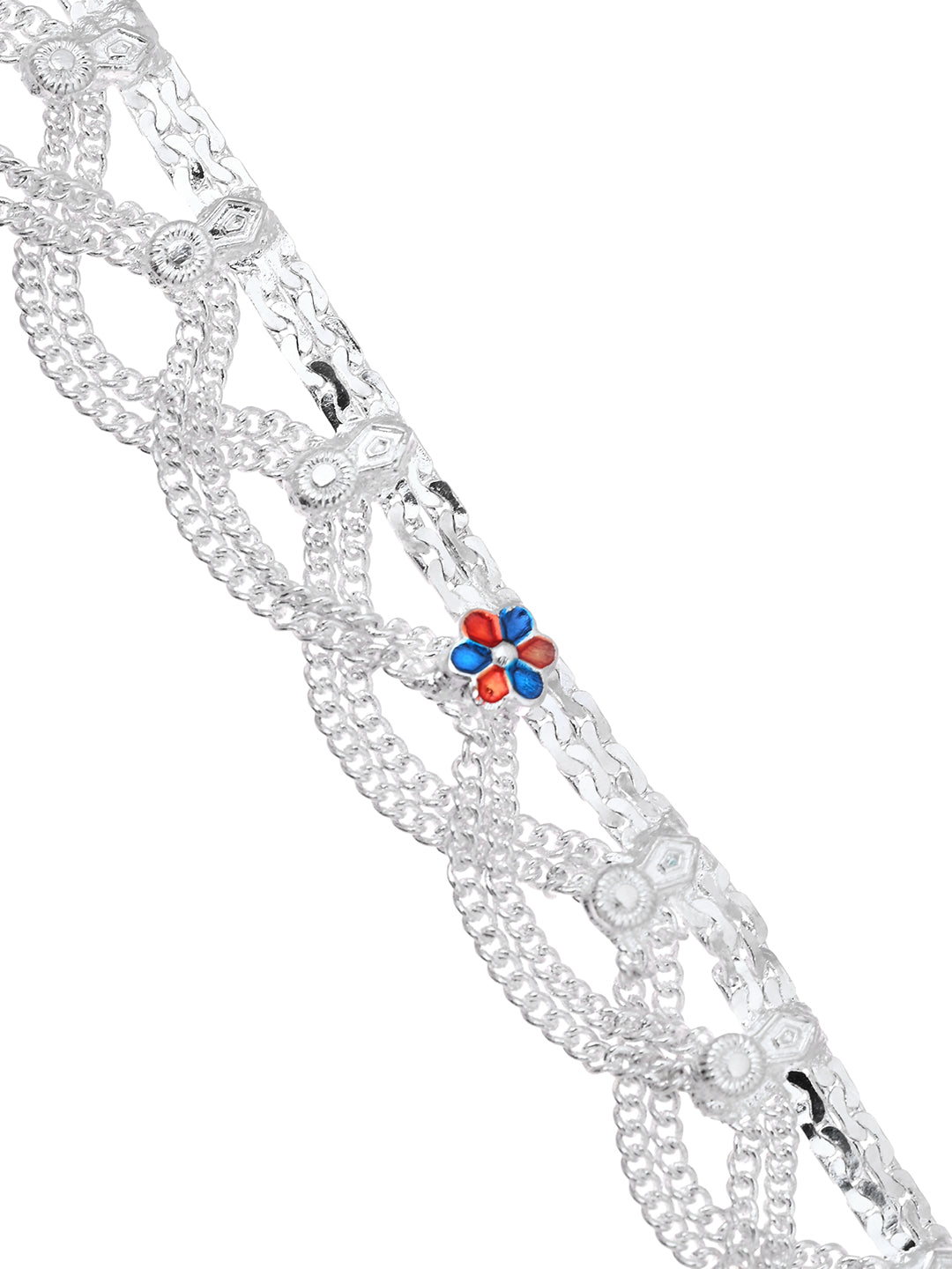 Traditional Silver Plated Party Wear Anklet & Payal For Women