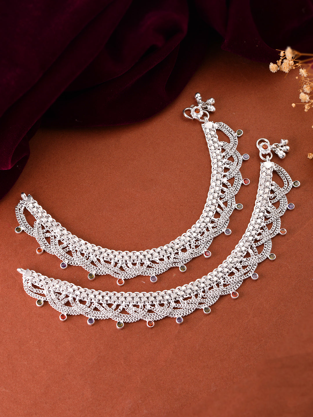 Traditional Silver Plated Payal For Women | Festive & Casual Wear Anklet