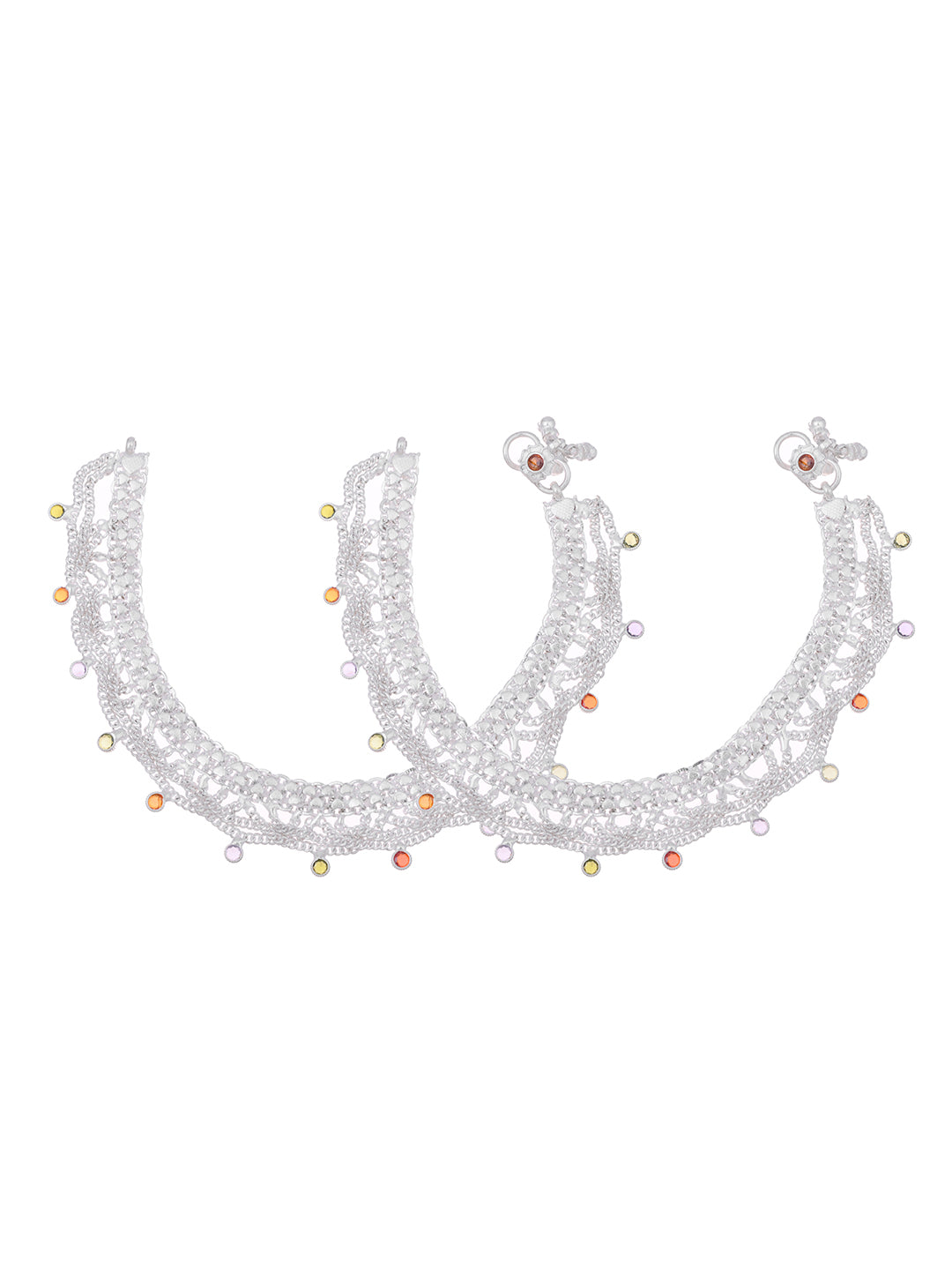 Traditional Silver Plated Payal For Women | Festive & Casual Wear Anklet