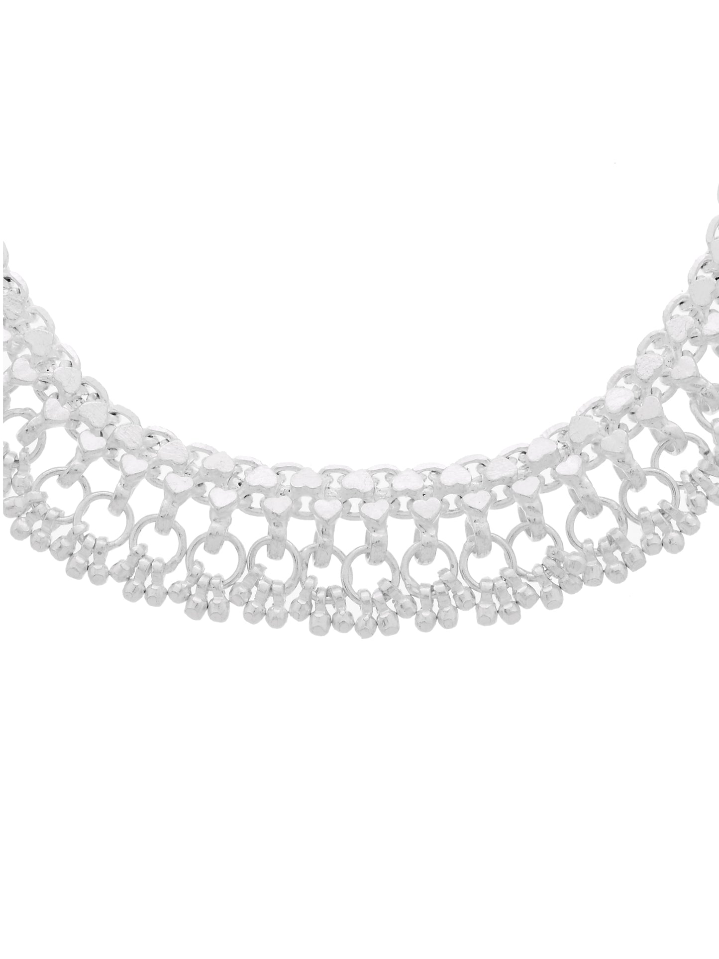 Silver-Plated Traditional Ghungroo Anklet for Women | Ethnic Payal Design