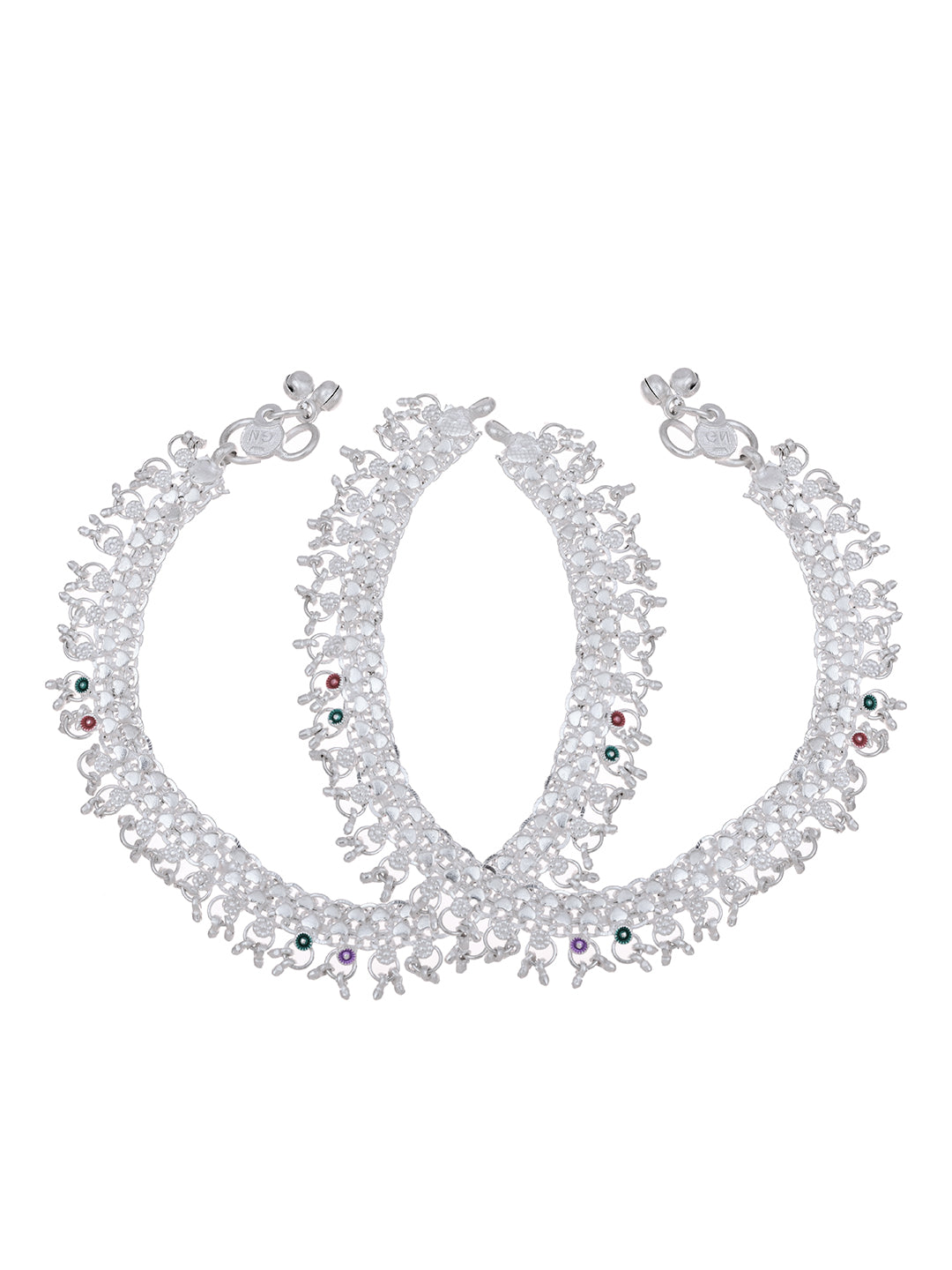 Silver Plated Festive & Casual Wear Anklet & Payal For Women