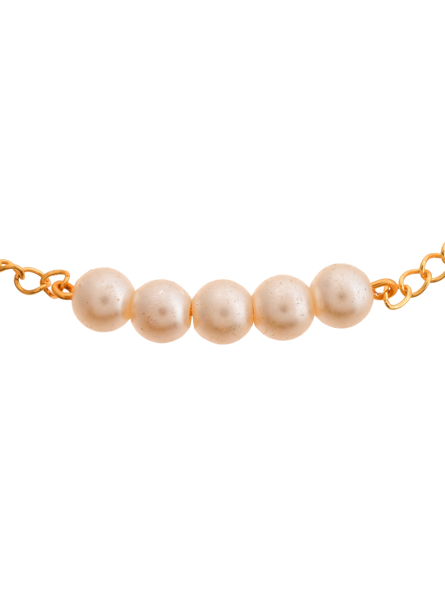 Gold Plated Pearl Anklet for women