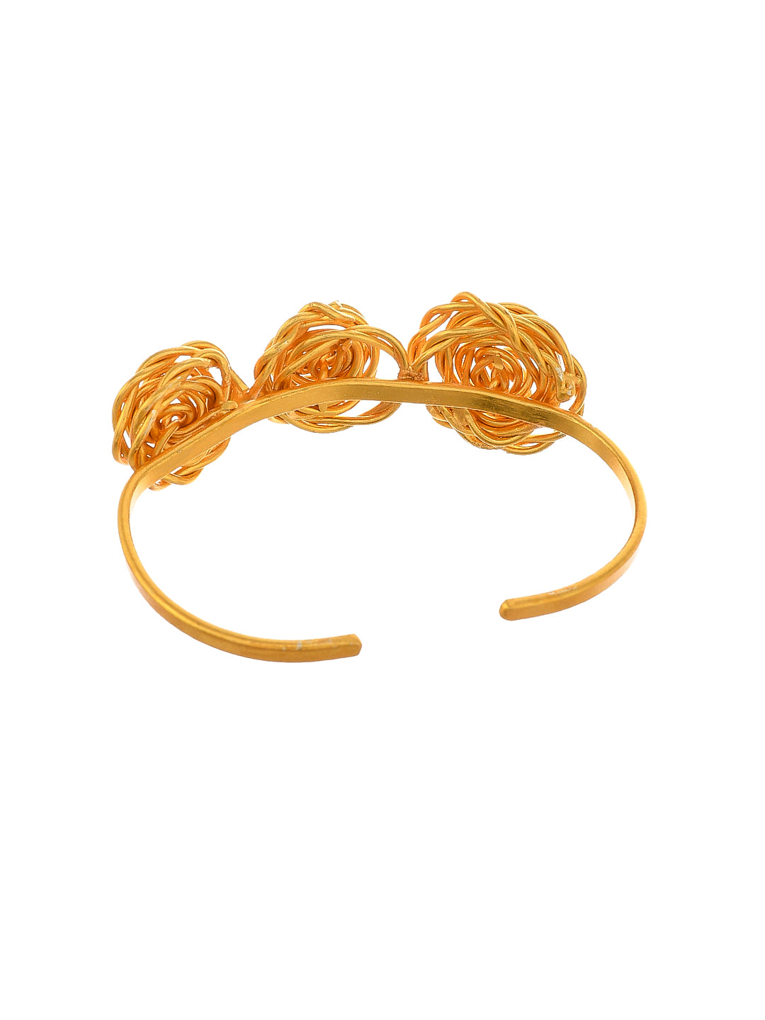 Gold Plated Trinity Rose Palm Bracelet
