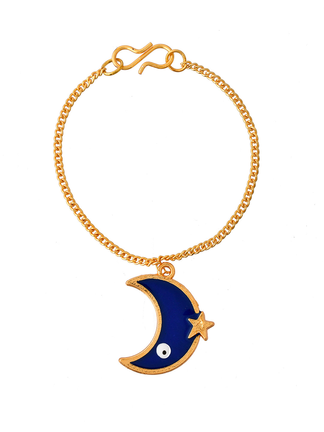 Blue Moon Evil Eye Charm Bracelet