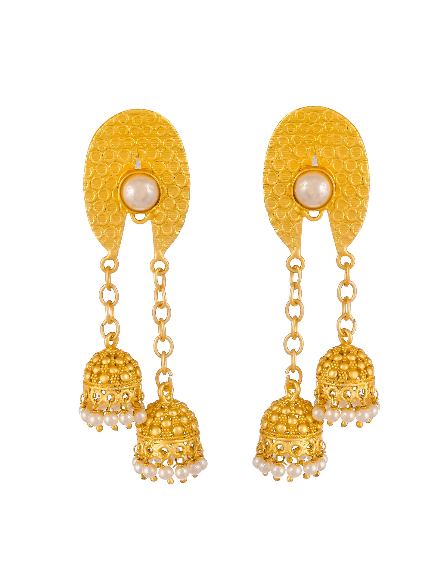 Gold Plated Traditional Unique Drop earrings