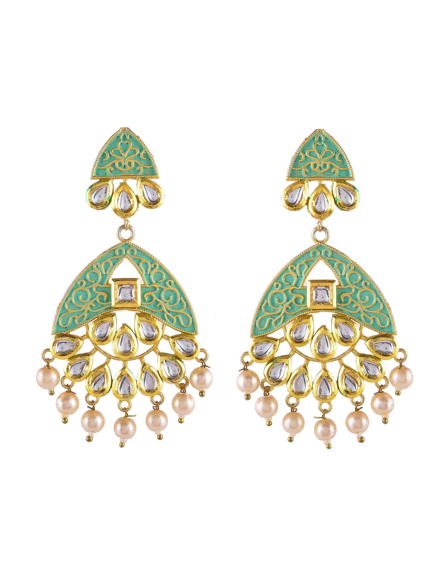 Kundan minakari Earrings