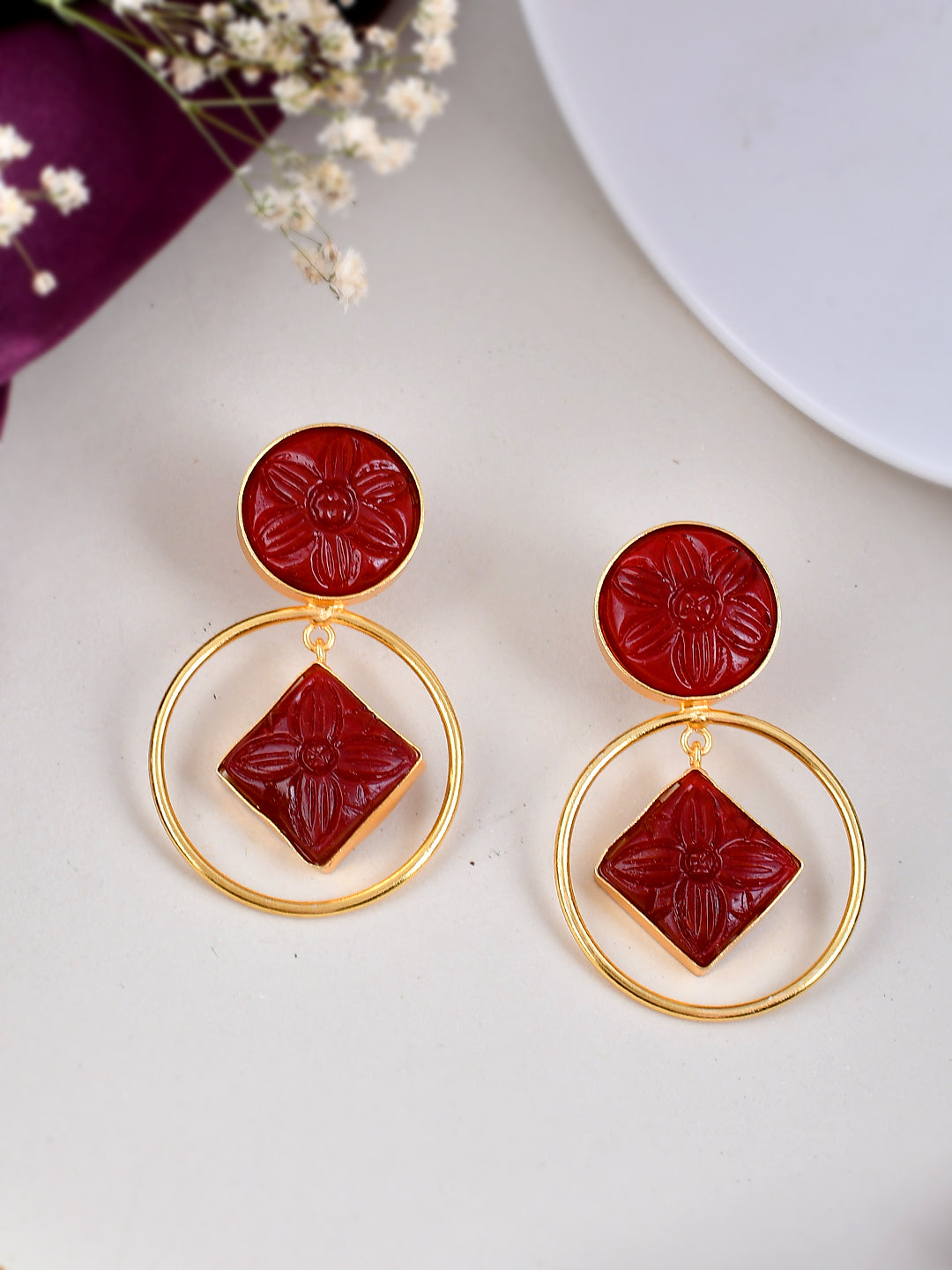 Gold Plated Drop Earrings for Women Online