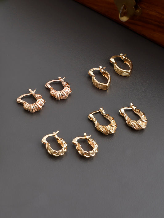Gold Plated Small Hoop Earrings for Women Online