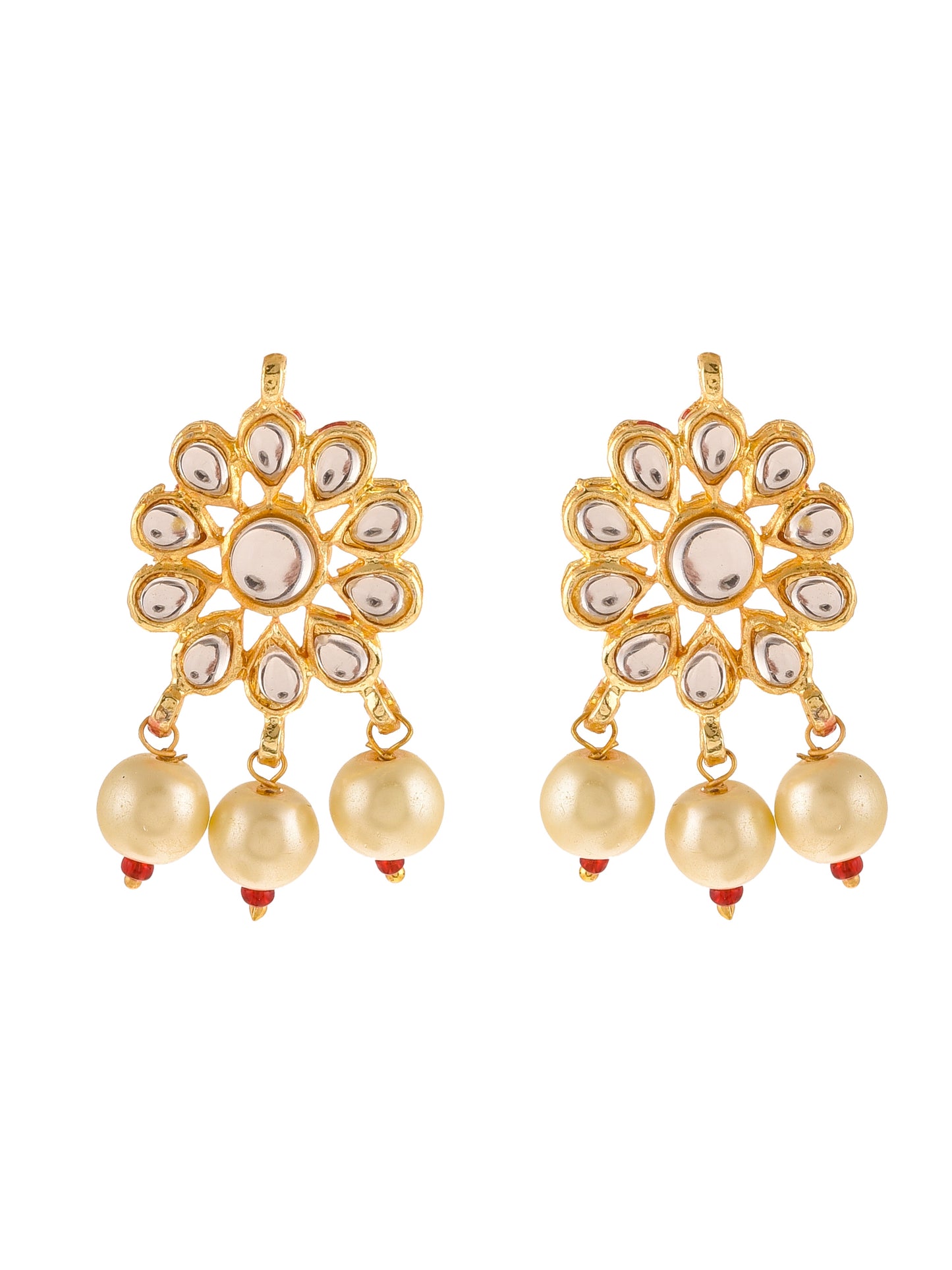 Traditional Pearl Kundan Earrings