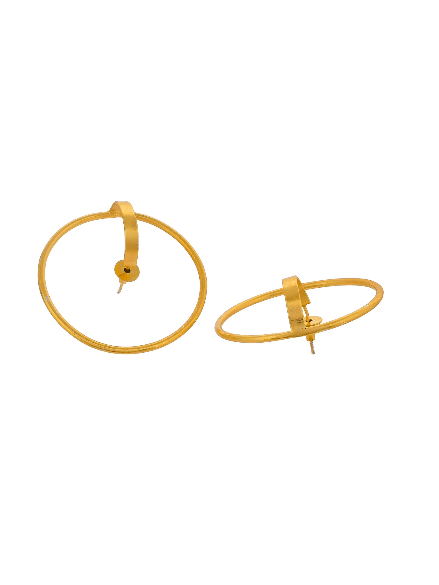 Gold plated hoop earring