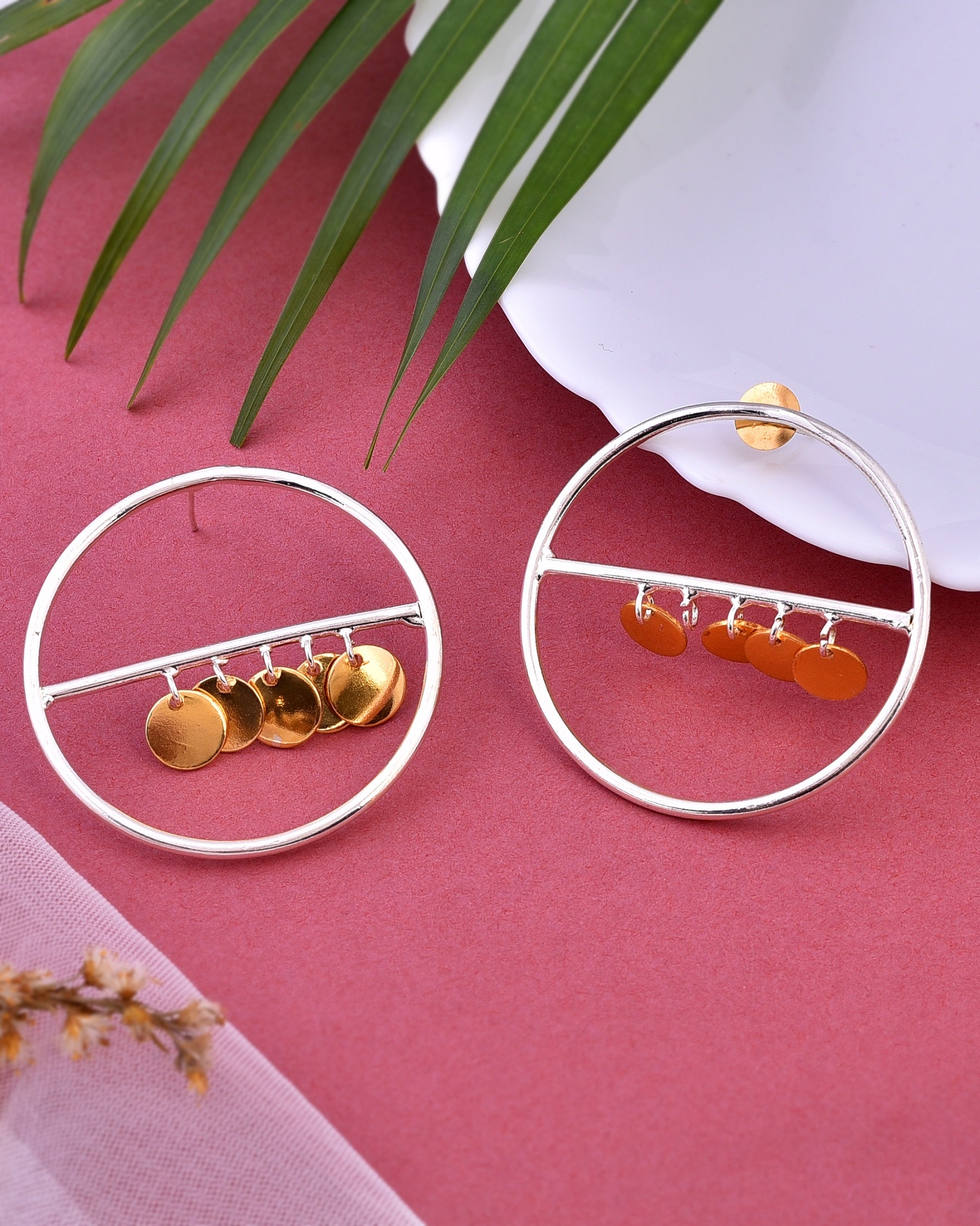 Yellow Chimes Hoop Earrings for Men Western Style 316L Stainless –  GlobalBees Shop