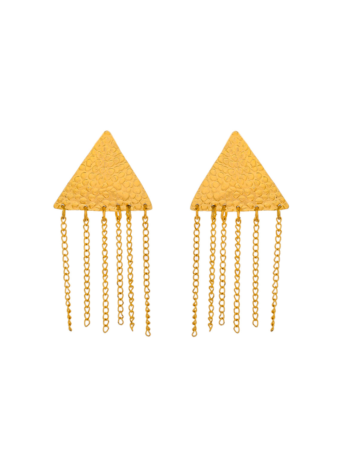 Textured Chain Drop earrings