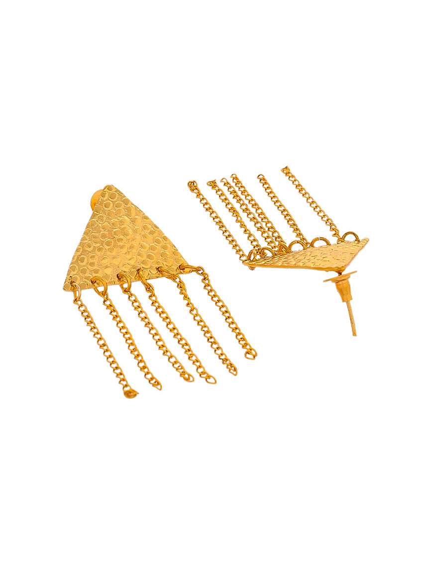 Textured Chain Drop earrings