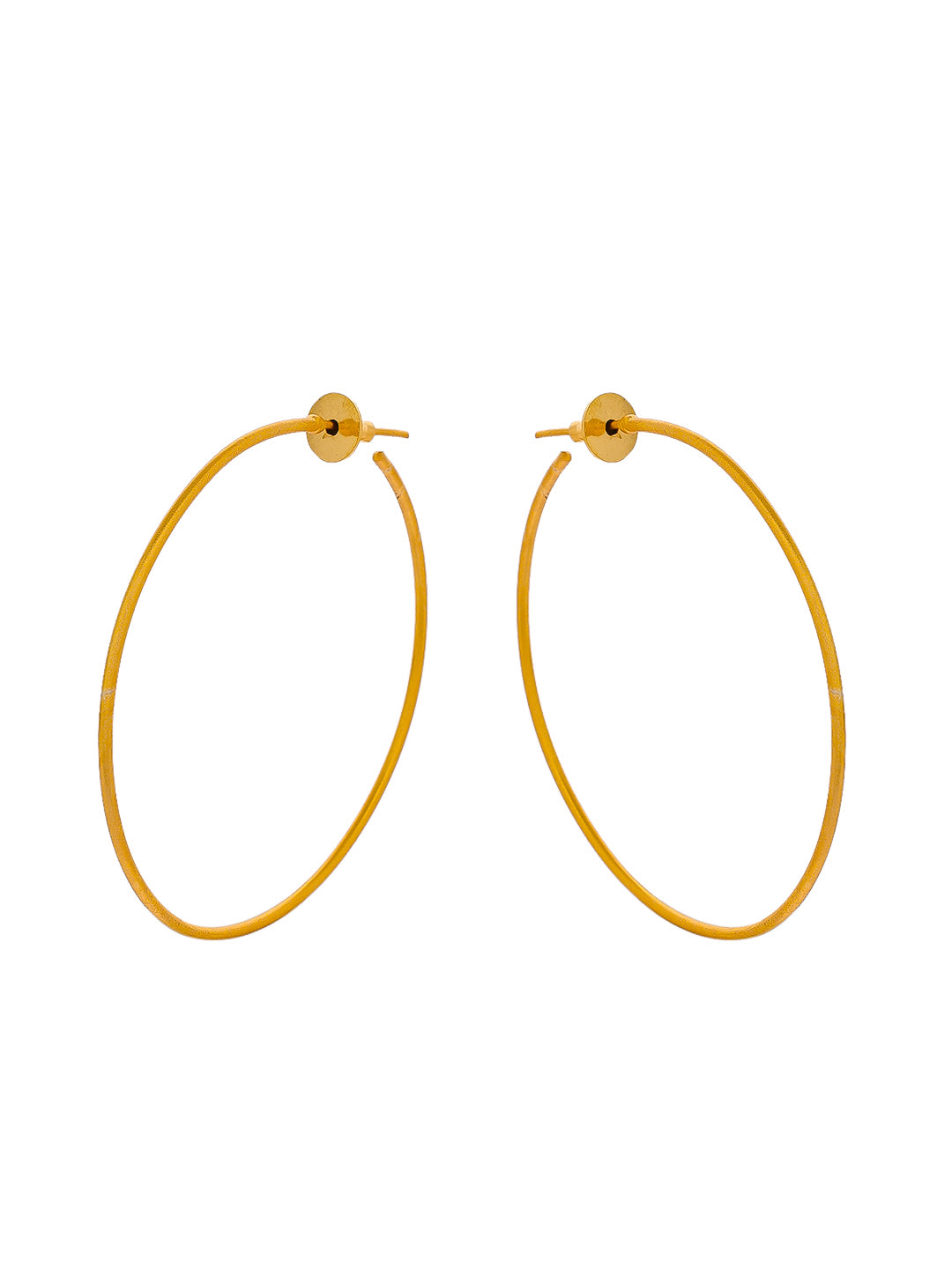 Gold Plated Half Hoop earrings