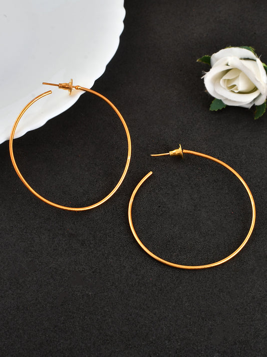 Gold Plated Half Hoop Earrings for Women Online