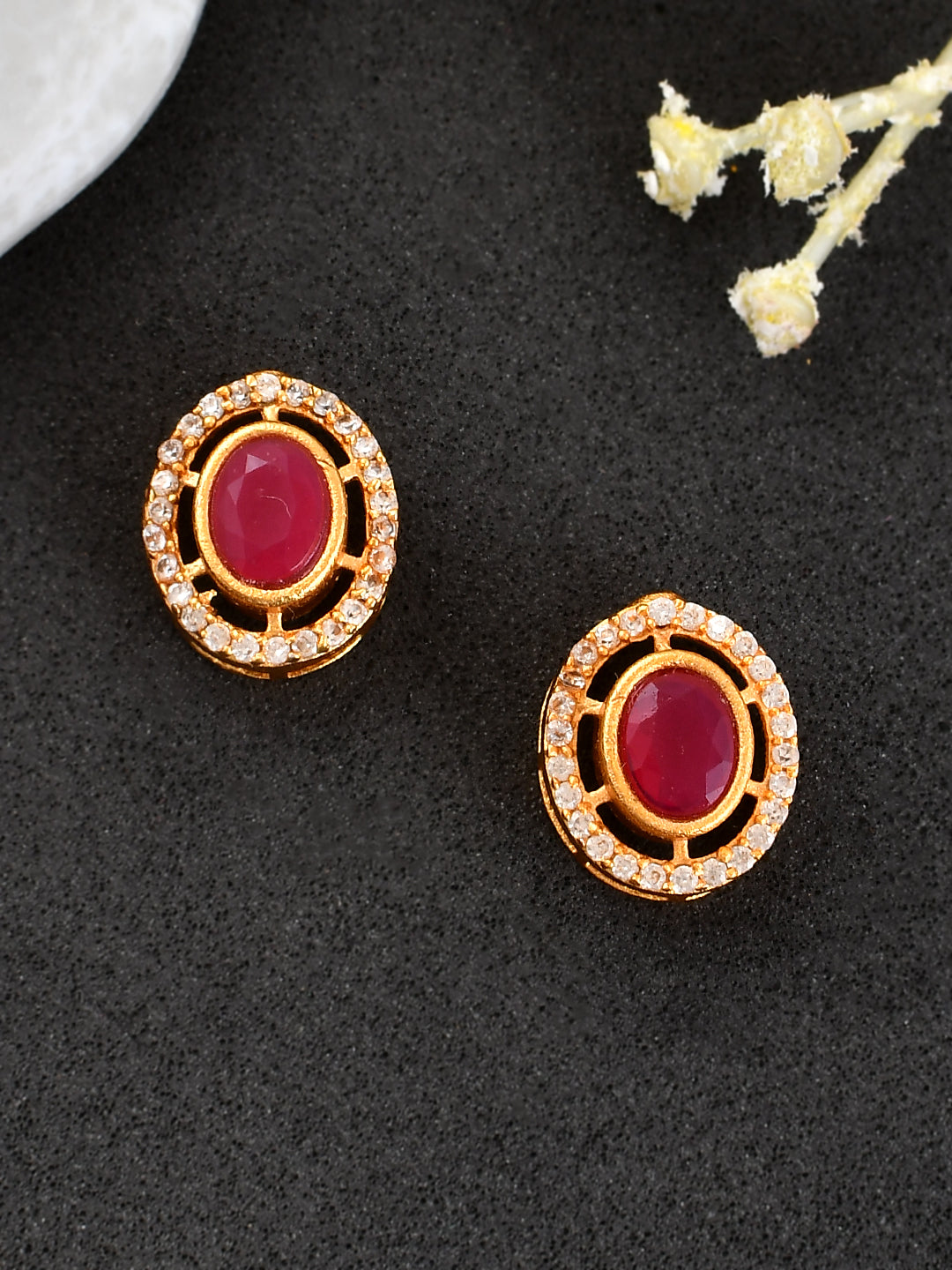 Circular Small Stud Earrings for Women Online