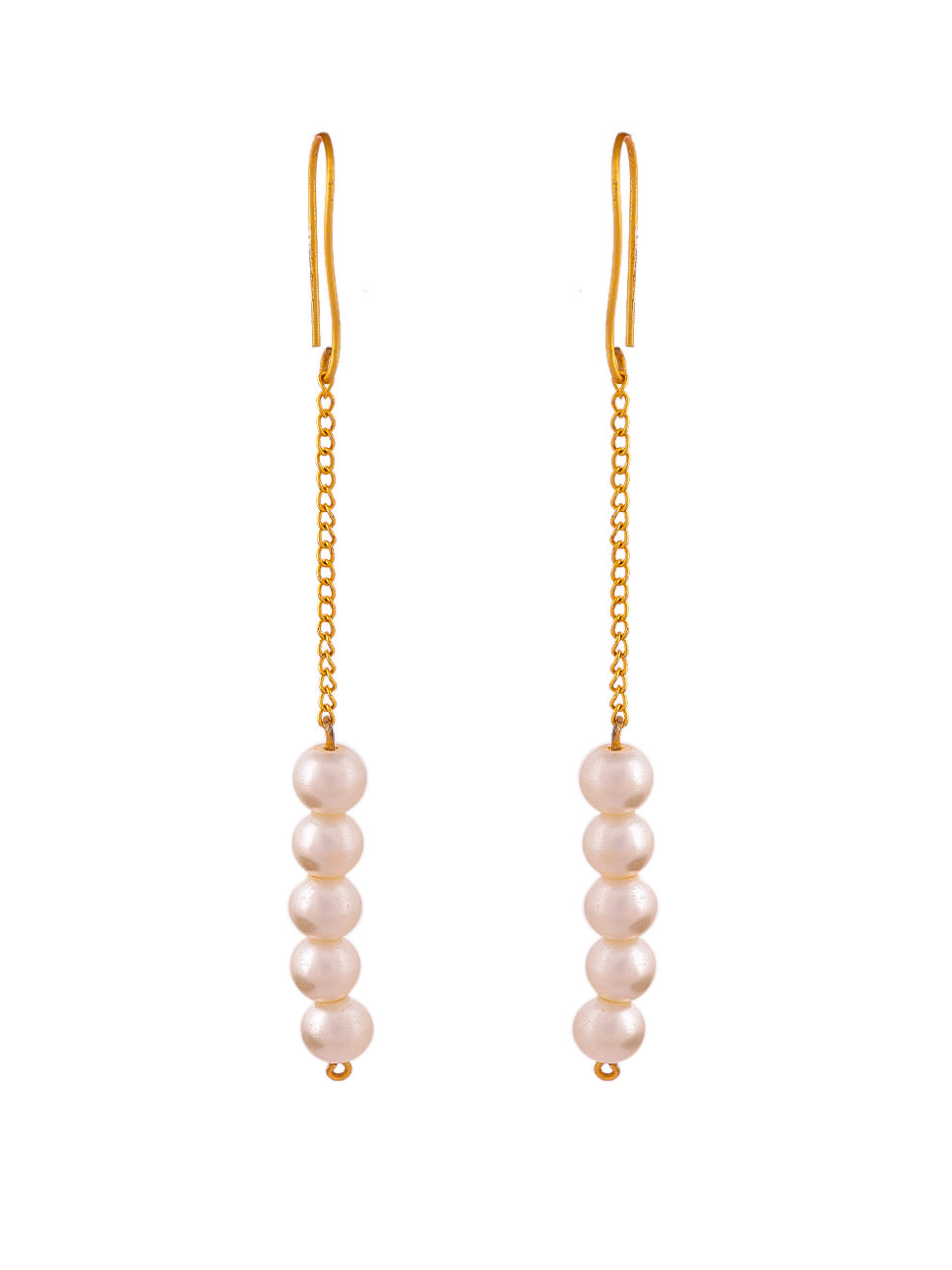 Western Long Pearl Chain Earrings for women