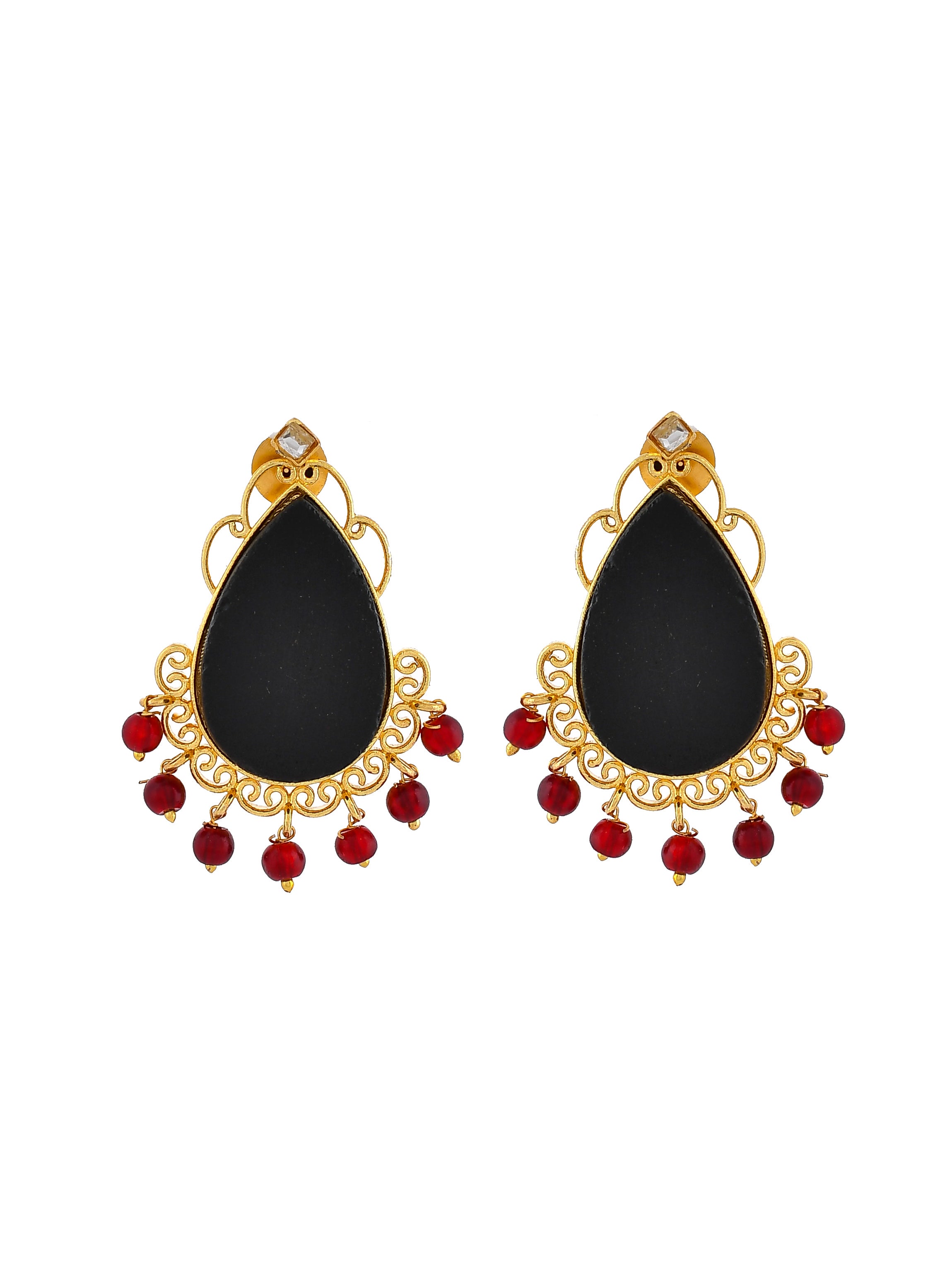 Buy Amelia Black Diamond Earrings Studs | Designer Jewellery online  Shopping India | Diamond Earrings Online Shopping