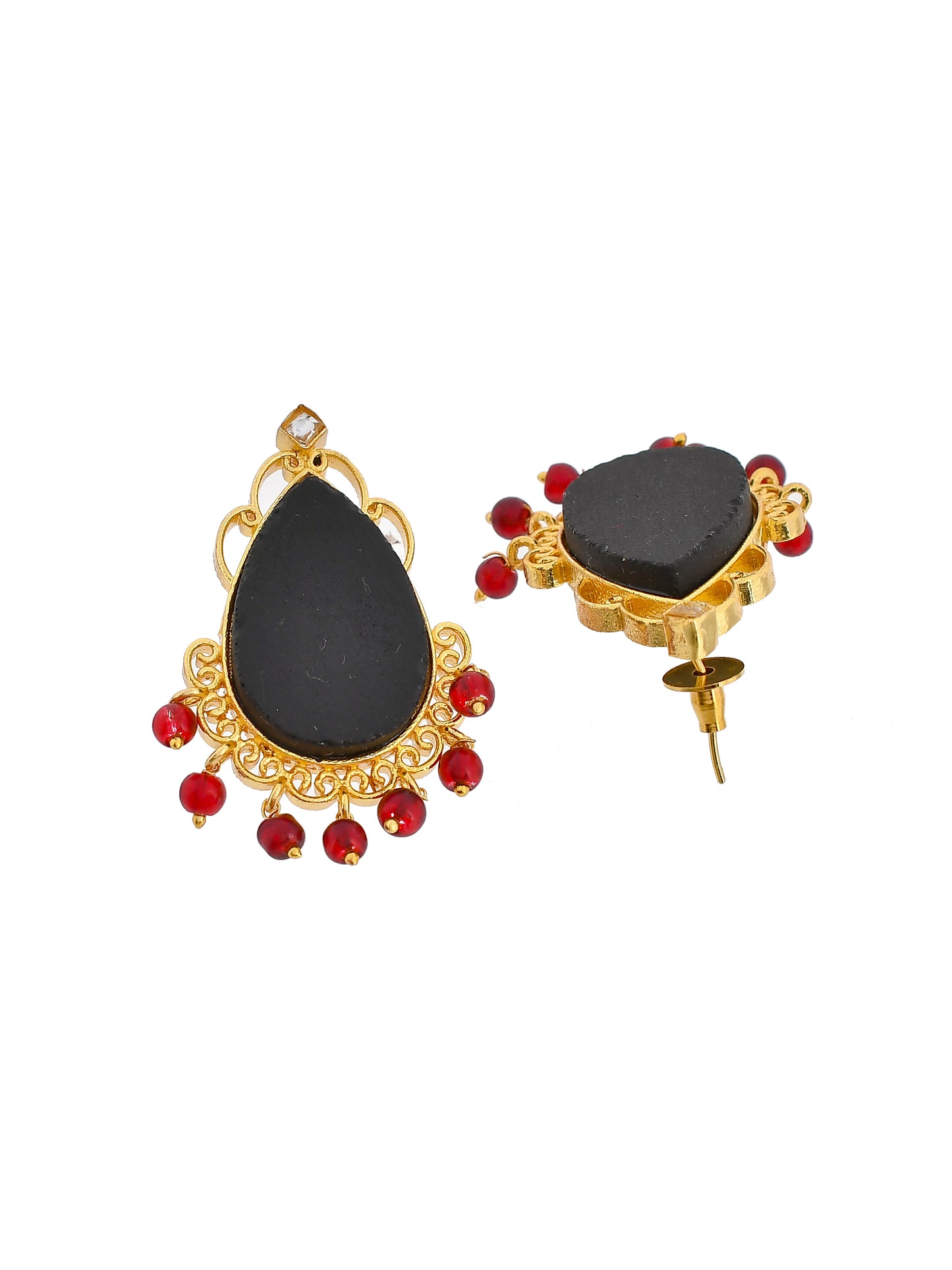 Ethnic Black stone Earrings for Women
