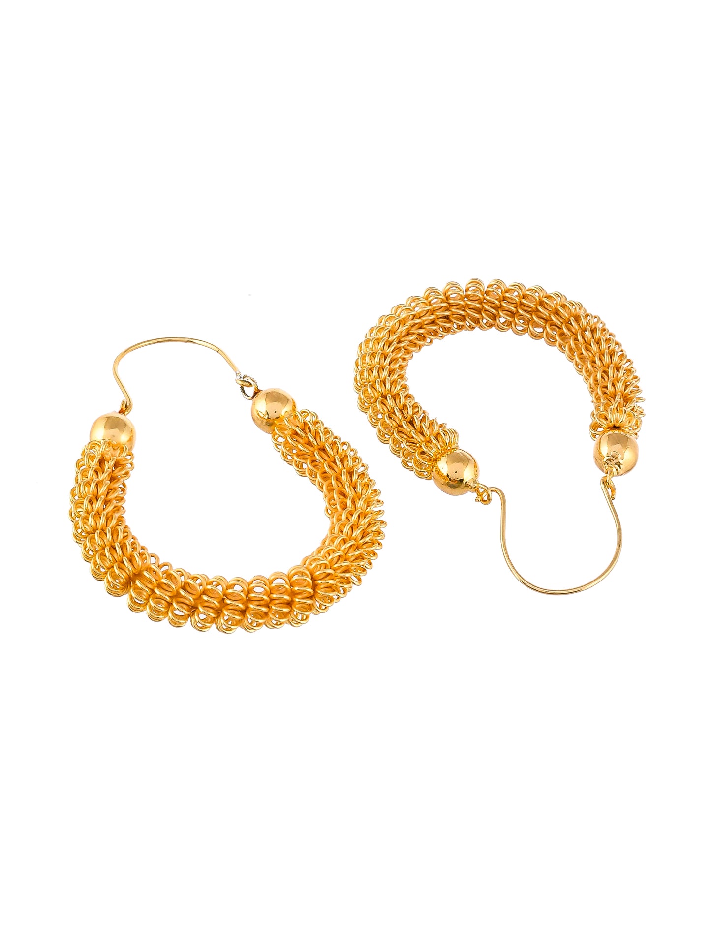 Gold Plated Spiral Earrings
