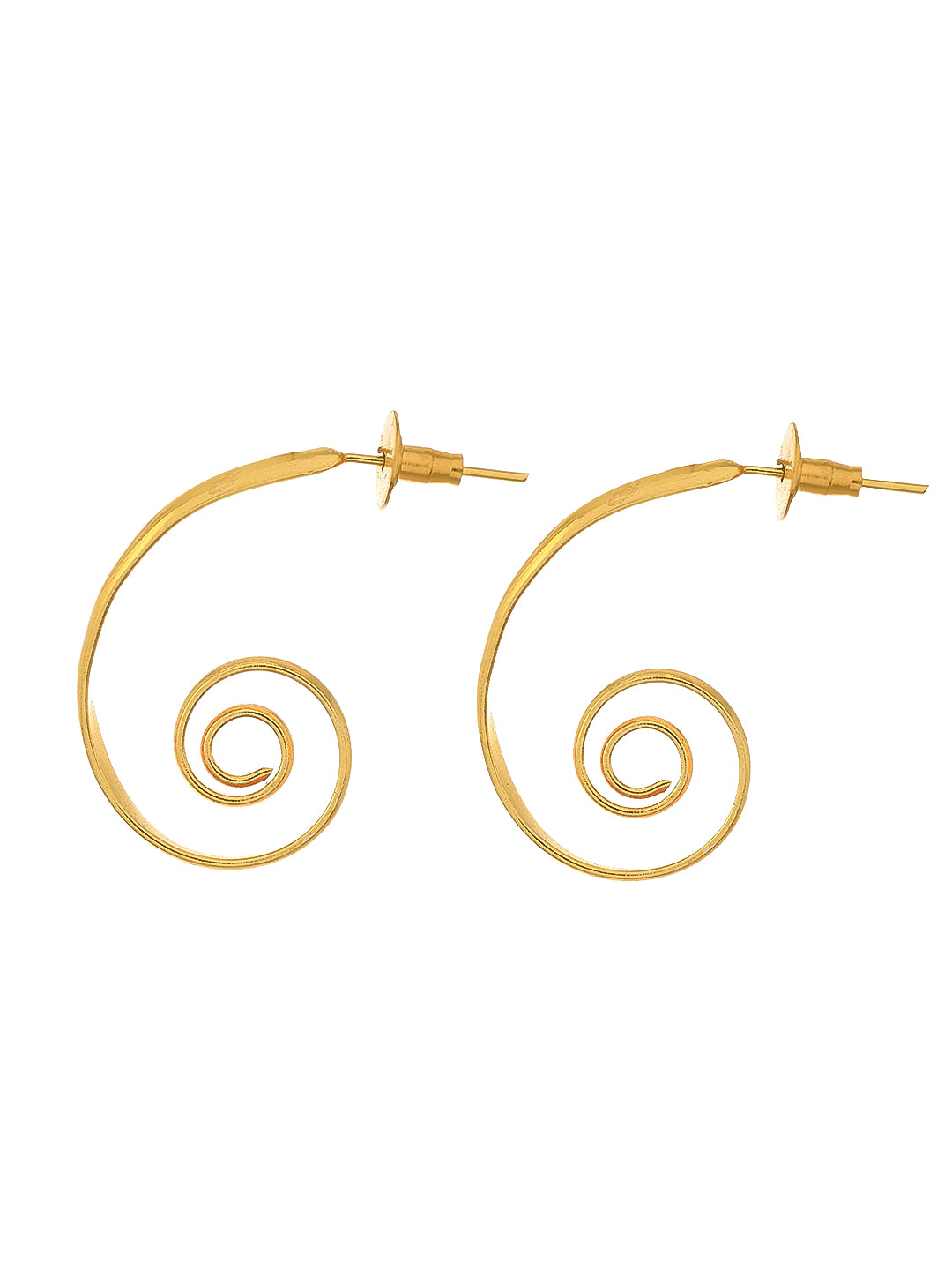 Gold Plated Spiral Heiko Earrings