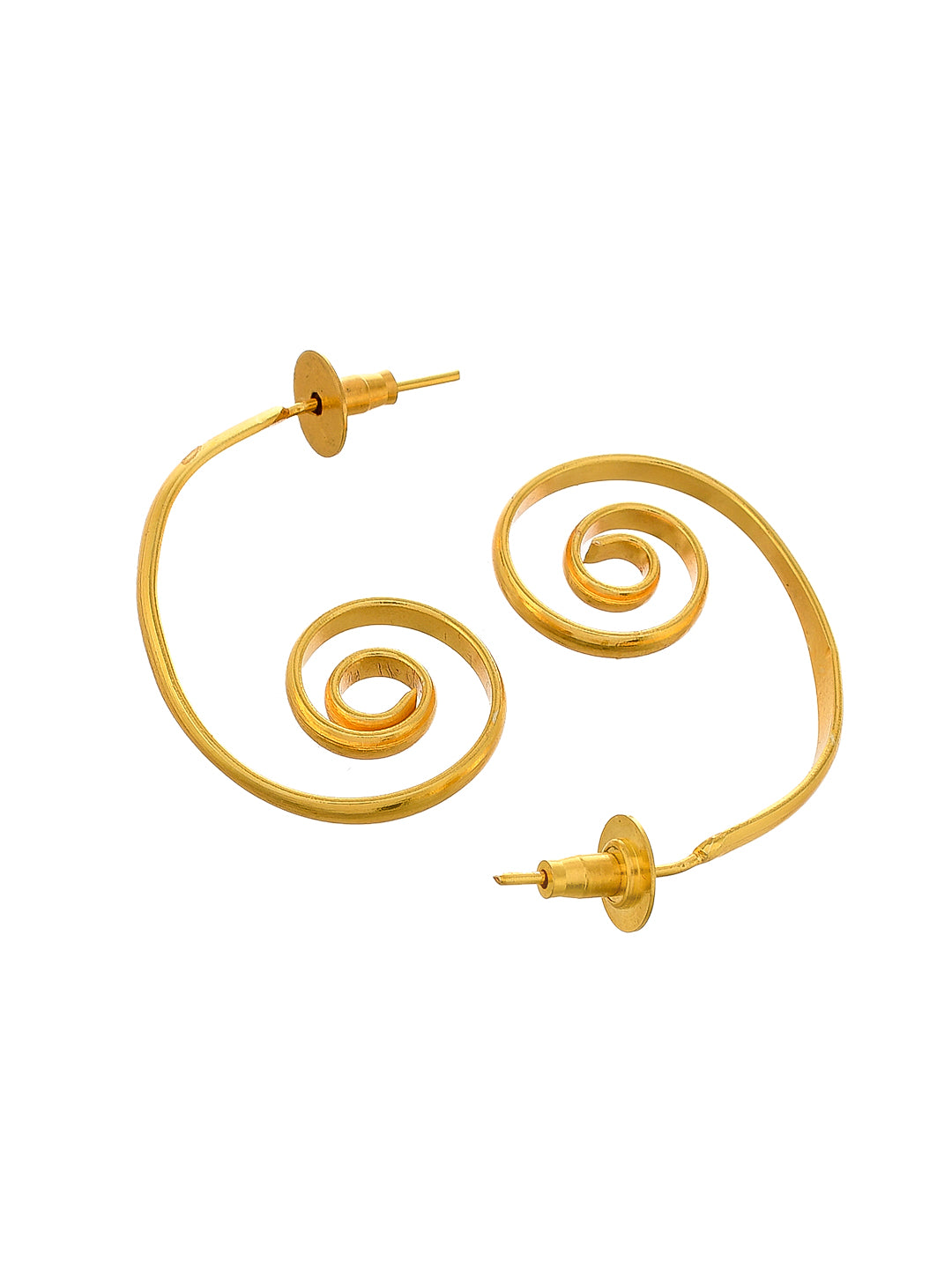 Gold Plated Spiral Heiko Earrings