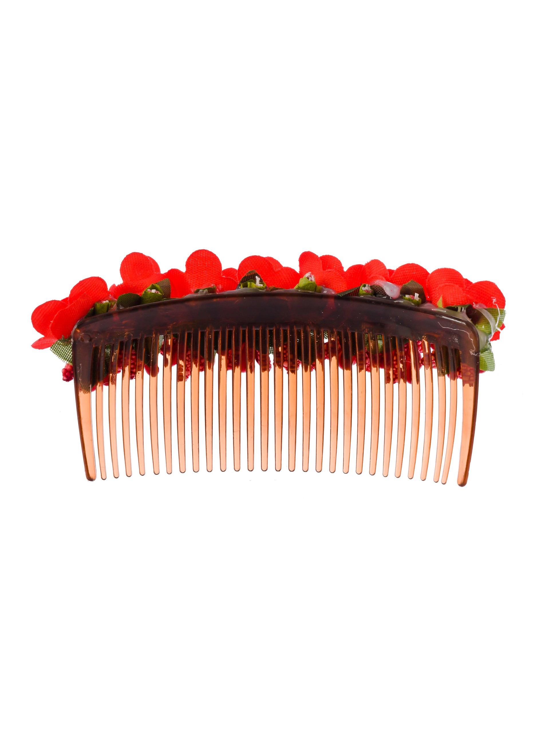 Red Floral Handcrafed Hair Accessory