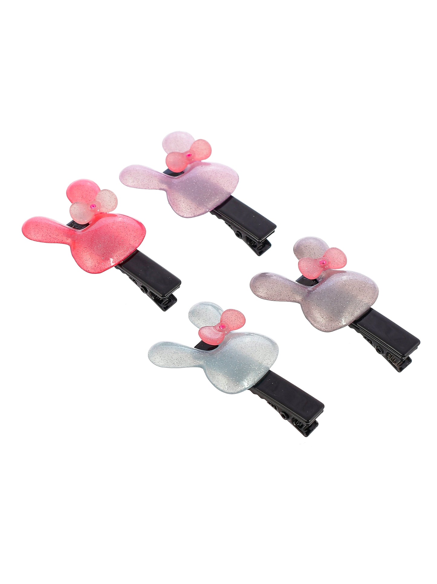 Set of 4 Mickey Alligator Hairpin