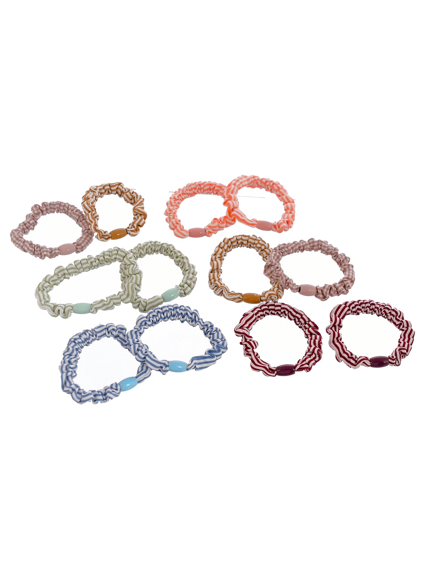 Set of 12 Colorful Hair rubberband