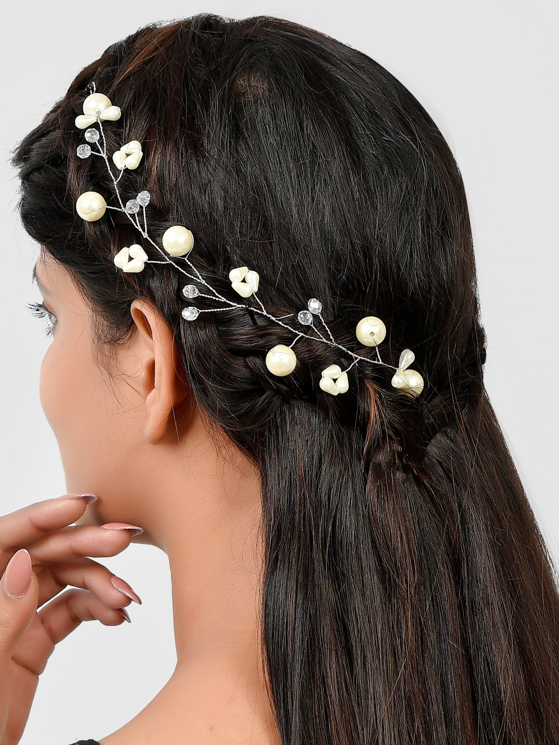 Pearl Beads Hair Vine Accessory