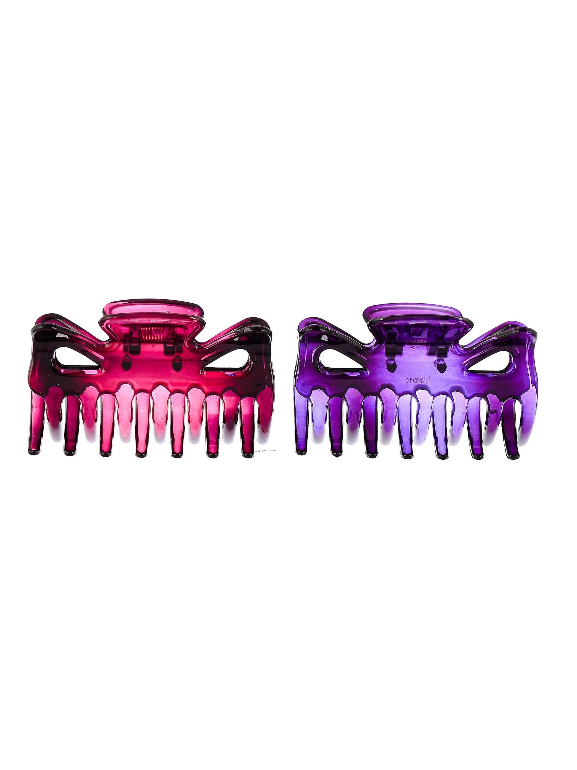 Set of 2 Pink & Purple Hair Claw Clips