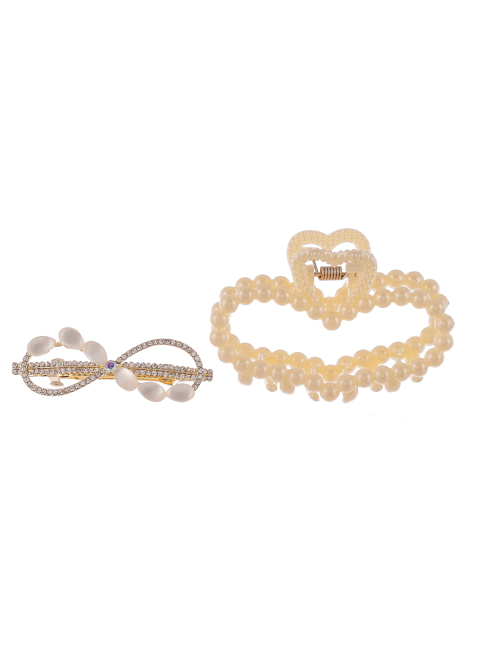 Set of 2 gold toned claw clip