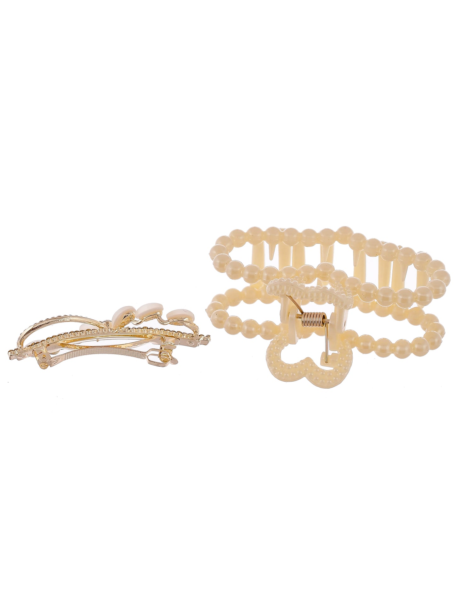 Set of 2 gold toned claw clip