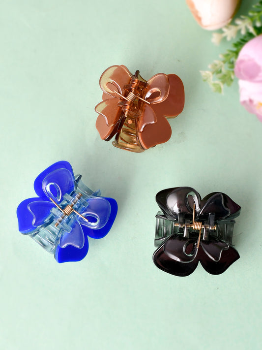 Set of 3 Multi Colored Claw Clip - Hair Accessories for Women Online