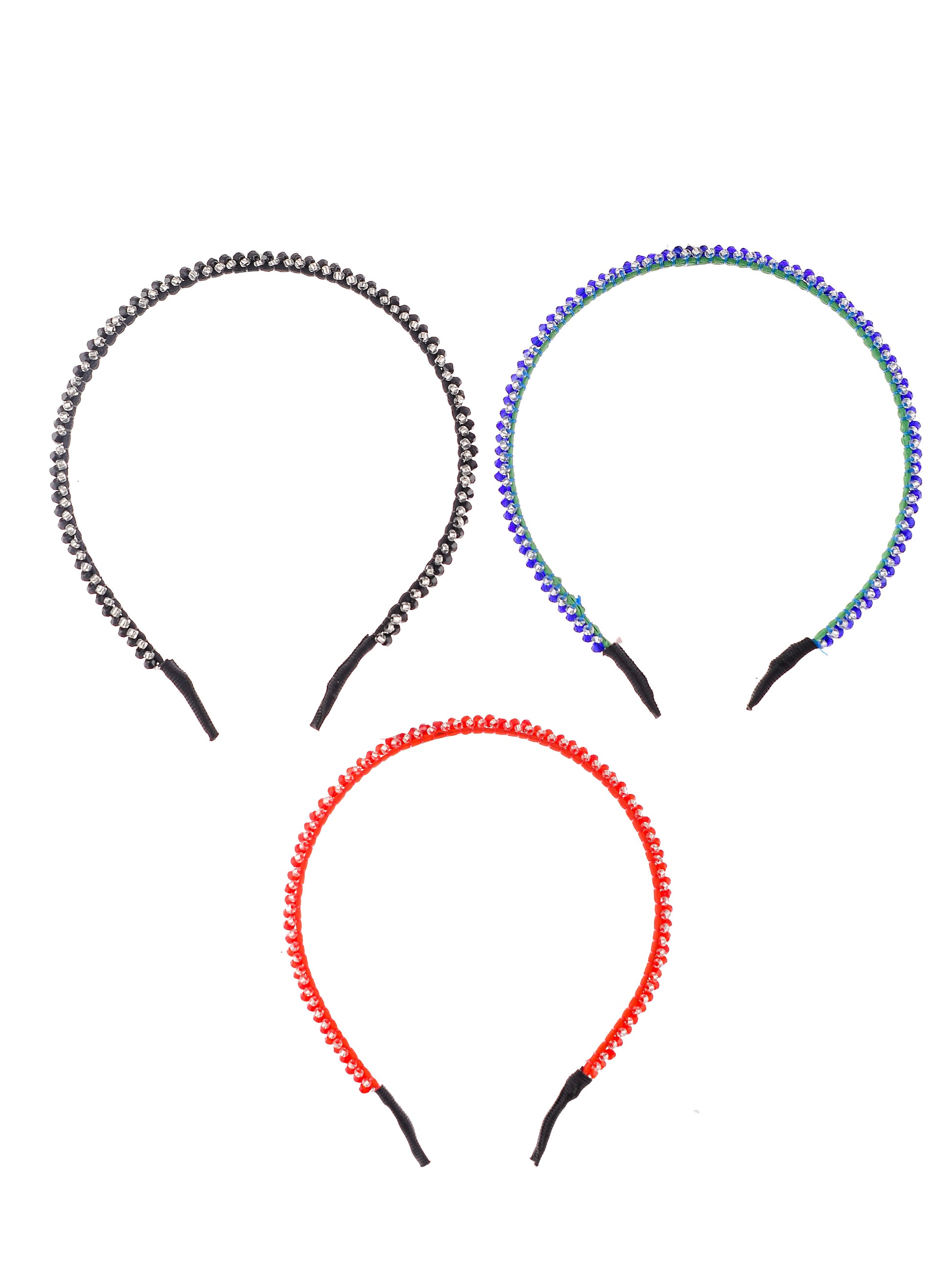 Women set of 3 multi-color hairband