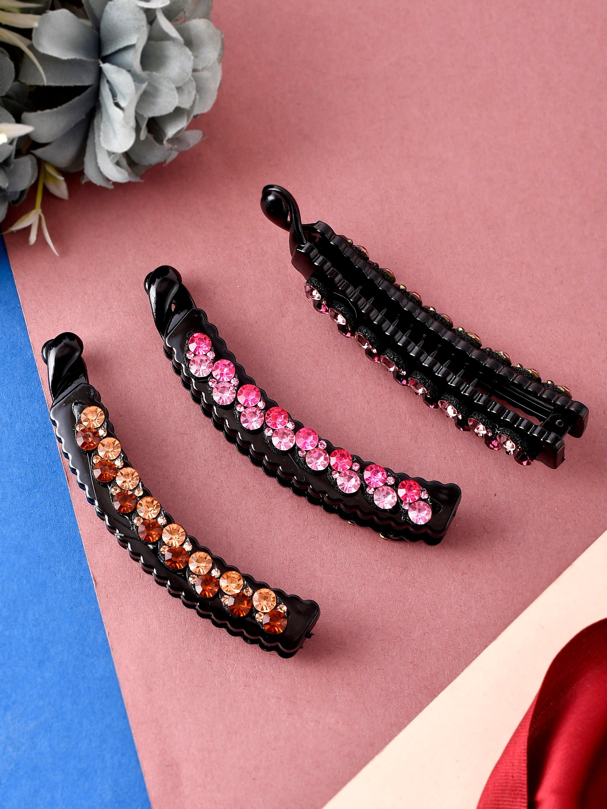 Women Set 3 Banana Clip - Hair Accessories for Women Online