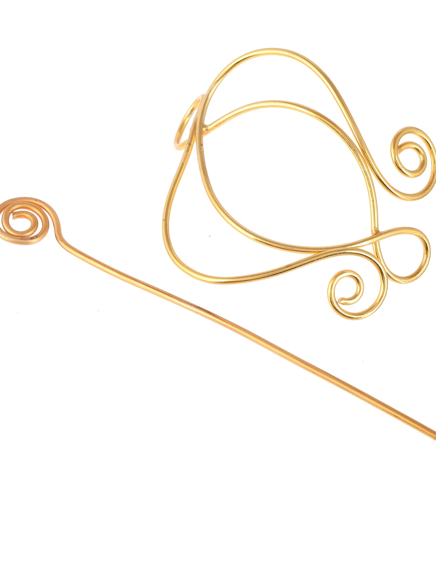 Gold plated Metalic Hair Bun Pin
