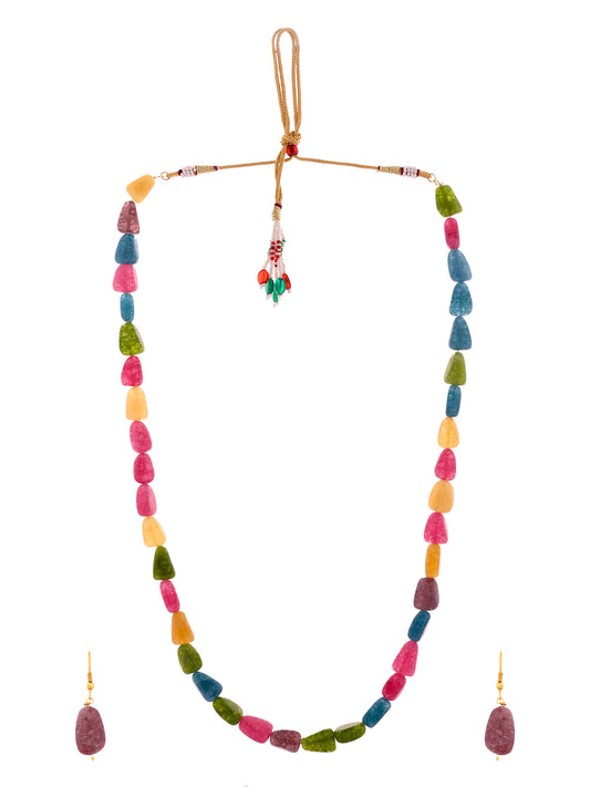Designer Ethnic & Boho Long Necklace Set For Women| Handmade Beaded Statement Jewellery