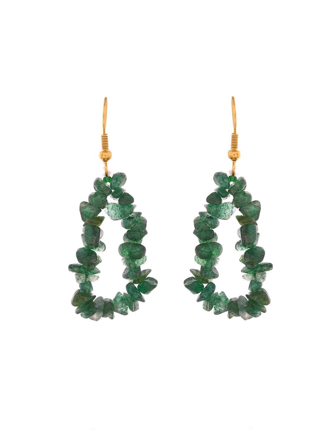 Semi-Precious Stone Multi-Layer Necklace set with Earrings | Handmade Boho Gemstone Style Jewelry For Women