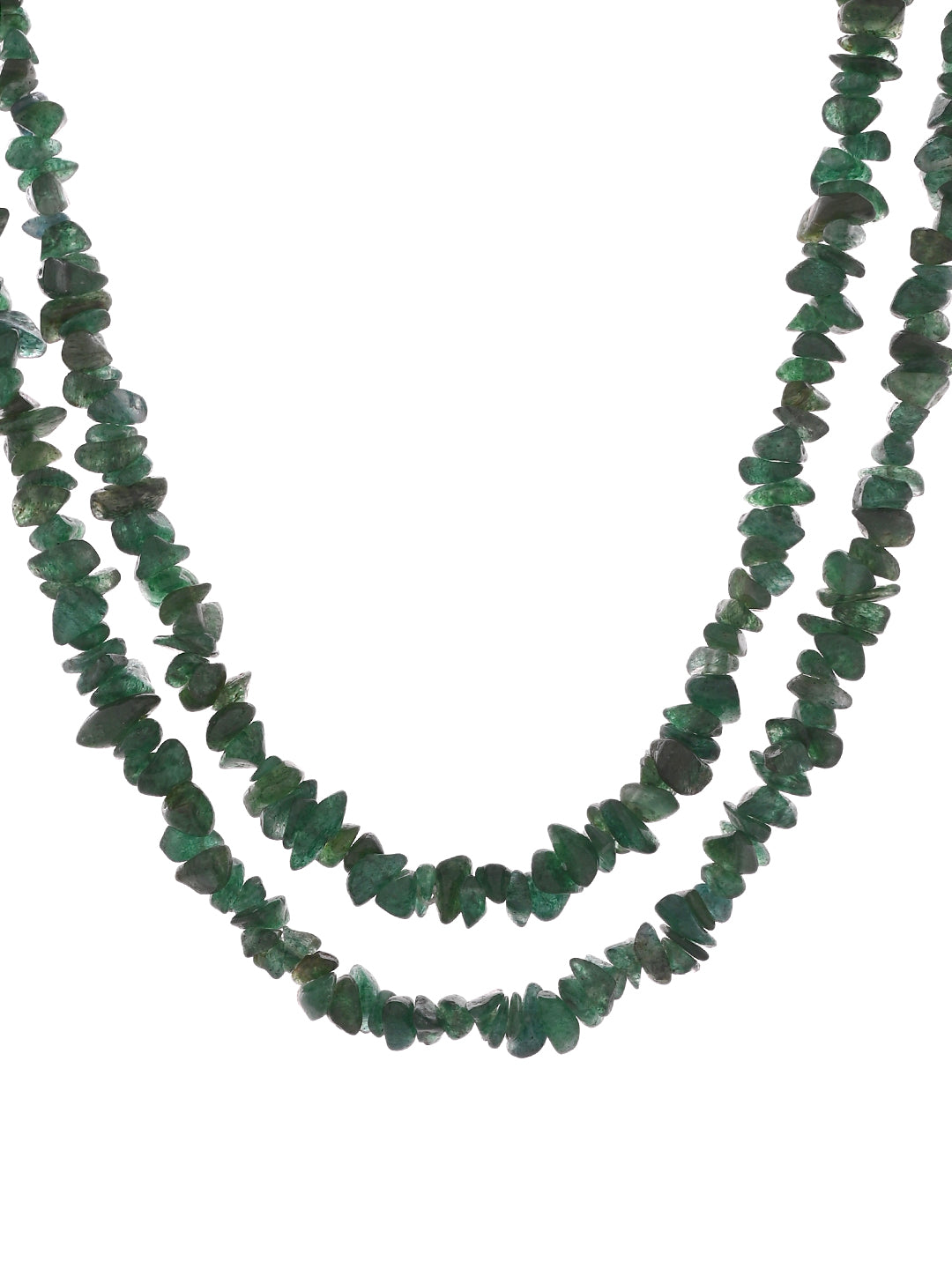 Semi-Precious Stone Multi-Layer Necklace set with Earrings | Handmade Boho Gemstone Style Jewelry For Women