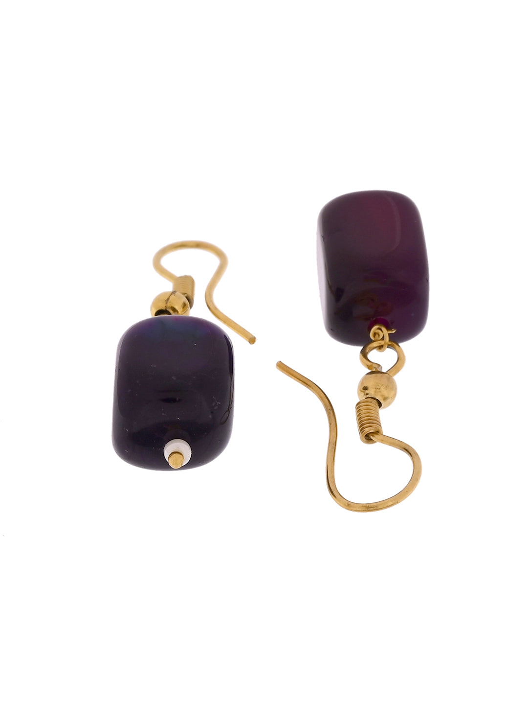 Semi-Precious Stone  Gemstone Beaded Necklace Set  | Modern Statement Jewelry with Earrings |