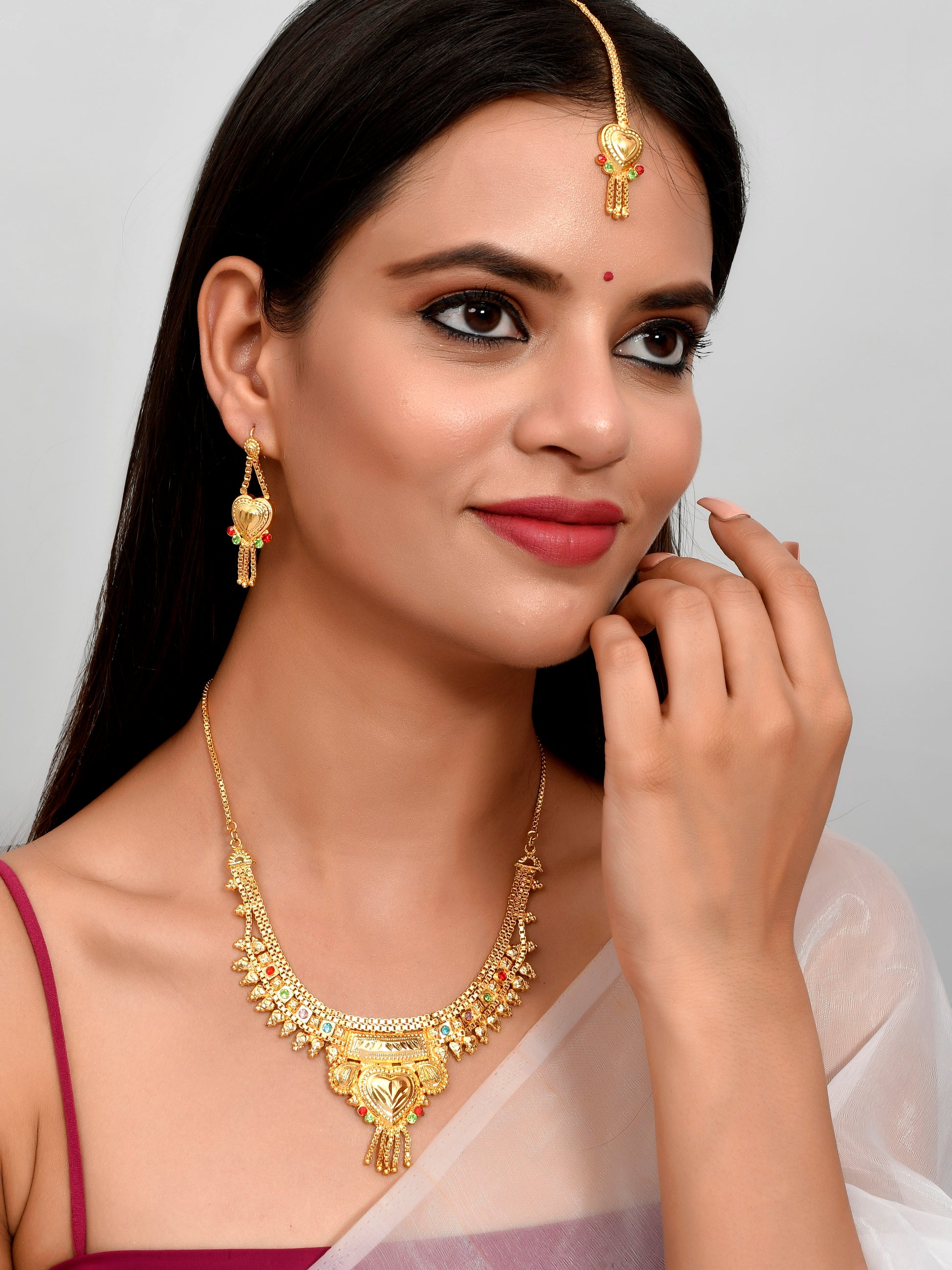 Gold Plated & Gold Toned Temple Jewellery Sets for Women Online