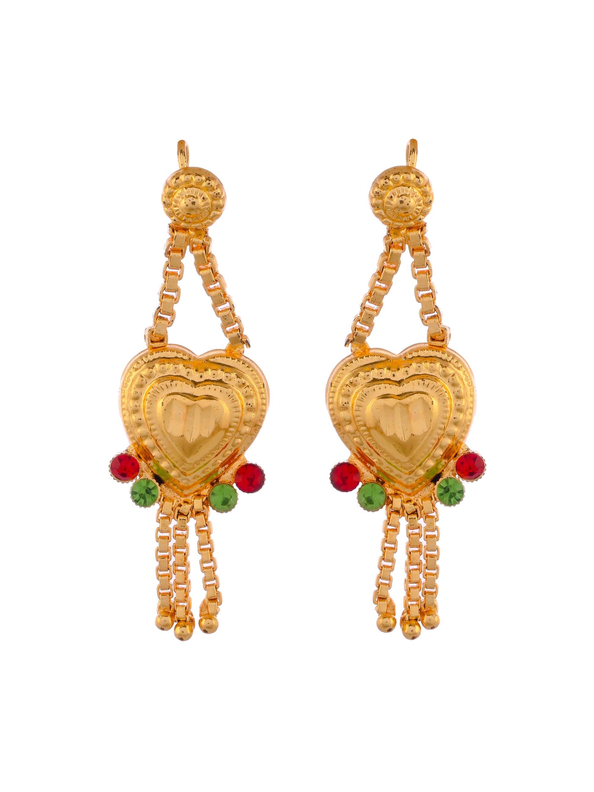 Gold Plated & Gold Toned Temple Jewellery Set