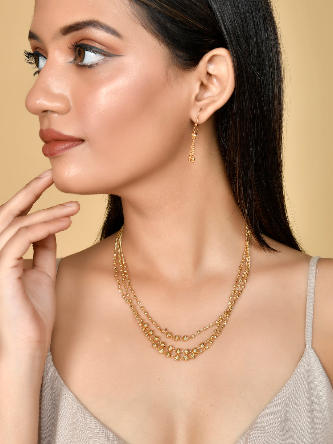 Gold Plated Filigree Jewelry set