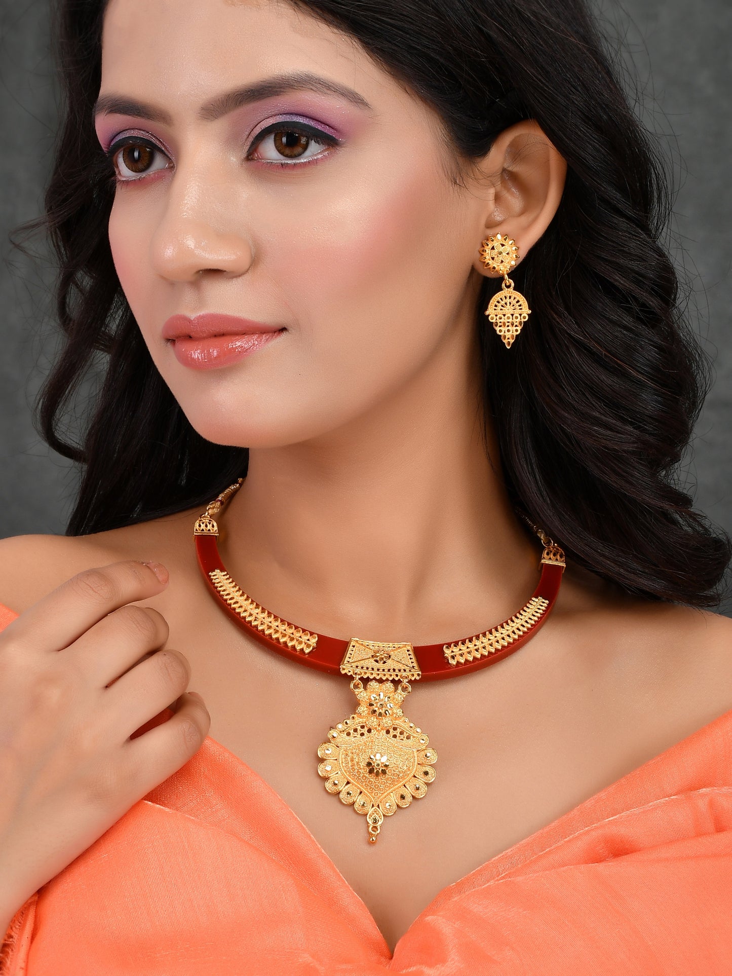 Gold Plated Heavy Temple Handcrafted Jewellery Sets for Women Online