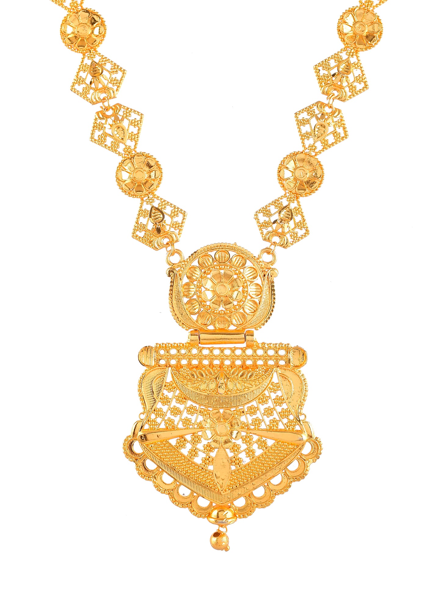 Gold Plated Temple Jewellery Set