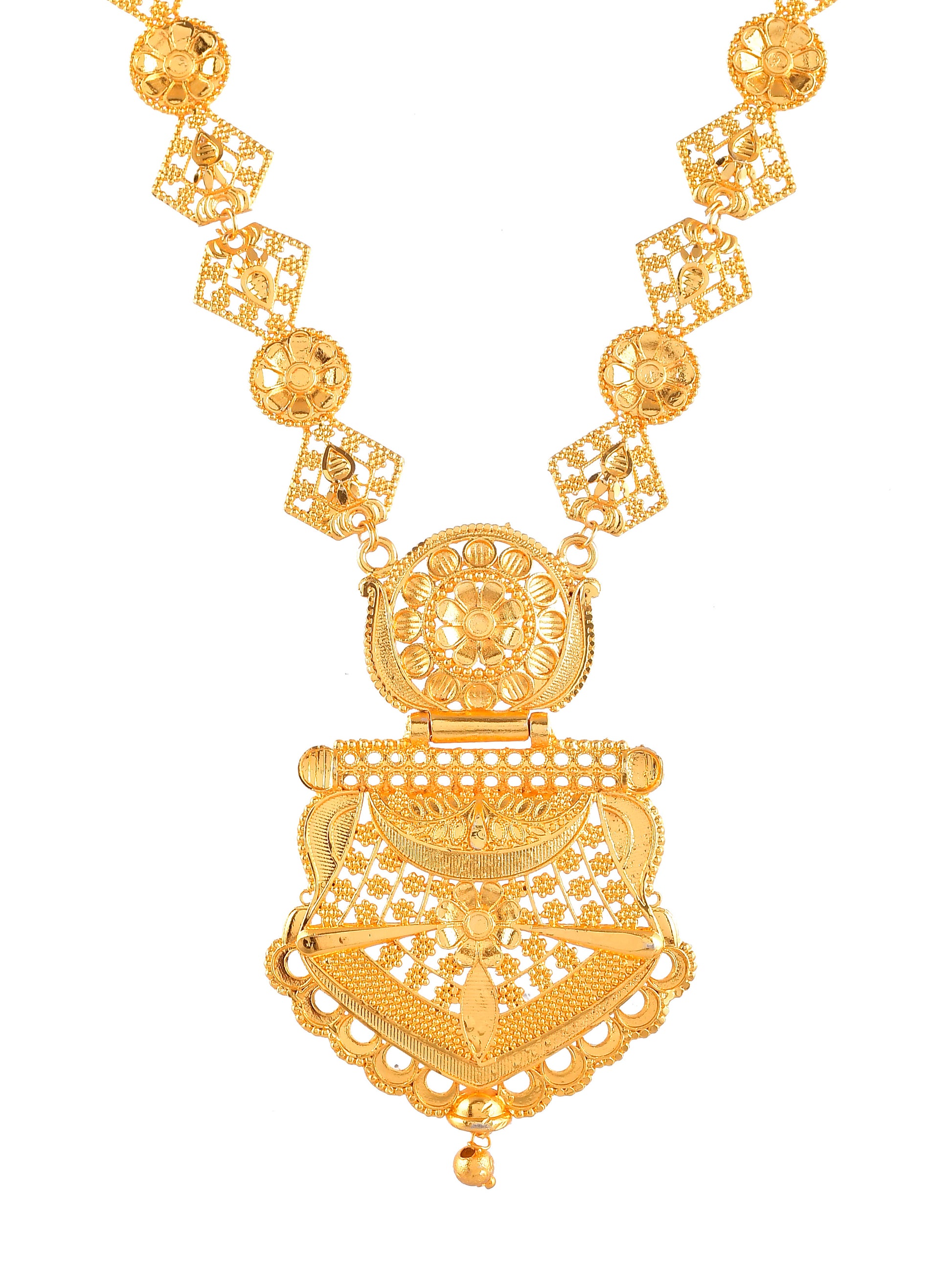 Gold Plated Temple Jewellery Set